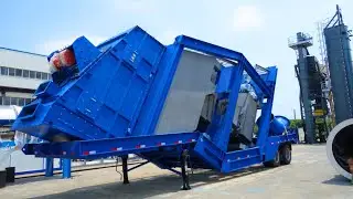 🏭 Factory Photos of 120-Ton T-Type Mobile Asphalt Mixing Tower: Unveil Efficiency On-Site 🚧