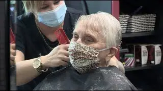 First haircut since COVID-19