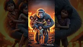 Spider man and monkey help the all people of village #ai #spiderman #monkey #shortsfeed #shorts