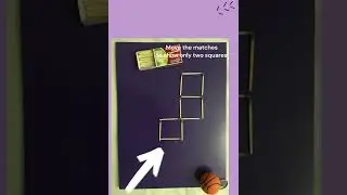 Matchstick Puzzle Challenge Only Geniuses Can Solve! #puzzle #shapes #fun