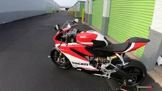 Ducati 959 Panigale Corse cold start after a week(4K)