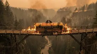 A school bus driver and 22 kids trapped in the deadliest wildfire the US has ever seen