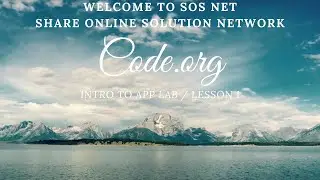 sOs Net - Code.org - Intro to App Lab Lesson 1 - ROY KNOX