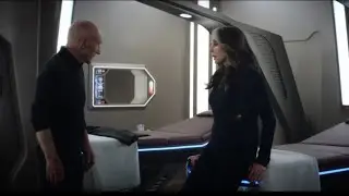 Crusher Explains Jacks Accent To JL.  Sharing a Moment - Part 3 - Star Trek Picard S03E03