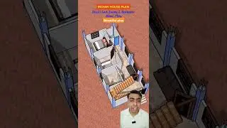 16 feet x 35 feet house plan। house plan 16x35। building plan।