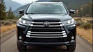 Toyota Highlander 2026 черный цвет полный обзор нового семейного кроссовера