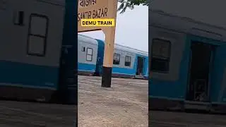 SMOOTH RUNNING DEMU TRAIN AGARTALA RAILWAY STATION #indianrailways #railway #train #music #shorts