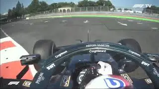 F1 2021 Azerbaijan FP2 Vettel Spins Onboard