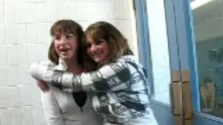 Nicole and me hugging.