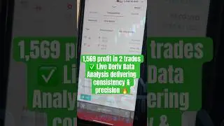 $1,569 profit in 2 trades ✅ Live Deriv Data Analysis delivering consistency & precision 🔥