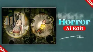 Old Characters Flashlight Ai Video Editing | Old Cartoon Character Horror Torch Ai Video Editing