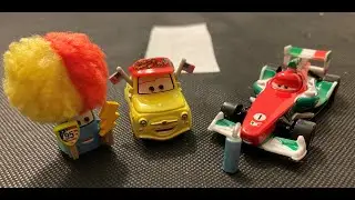 DISNEY PIXAR CARS 2 2014 SUPER CHASES (CIAO FRANCESCO & 95 FANS LUIGI AND GUIDO)