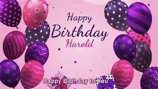 Happy Birthday Harold | Harold Happy Birthday Song