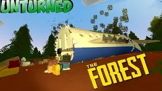МОЙ САМОЛЕТ ПОТЕРПЕЛ КРУШЕНИЕ И Я ПОПАЛ в The Forest выживание [ UNTURNED ]