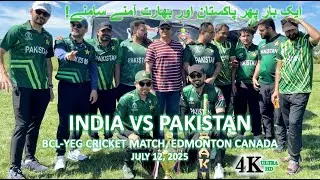 Epic India vs Pakistan Cricket Match in Edmonton | Full Highlights & Atmosphere!