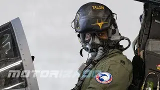 Powerful F-15C Eagle and F-35 Lightning II Fighter Jet Take Off (US Air Force / Italian Air Force)