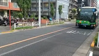 三菱ふそうエアロスター都営バスZ-K267(青戸)上23上野駅前経由上野松坂屋行き社会福祉会館前8時24分到着