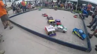 Madison County Fair - Iowa Mad Dog RC Demo Derby - Individual Heat 1 - 7/17/2016