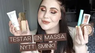 SOFIE TESTAR: Hel sminkning med nya produkter | BeautyAct, Natasha Denona, Huda Beauty m.fl.