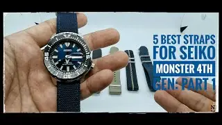 5 Best Straps for the Seiko Monster 4th Gen SRPD25K1: Part 1 #bluewatchmonday #seikomonster