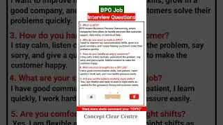 Top 5 BPO Job Interview Questions and Answers to Ace your Dream Job