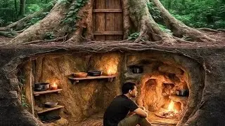 Living Close to Nature | Green Home Tour #woodenhome #dreamcrafts5 #survival #craftyliving #diy 