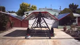 solar powered portable power plant operation