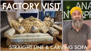 Carving & Straight Line Sofa [Bed, Chairs Dining Set] Made In Factory | Anand Enterprises New Delhi