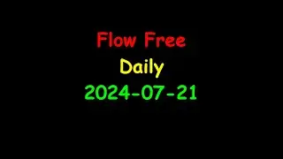 Mobile Games | Flow Free | Daily Puzzles | 2024-07-21