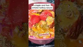 easier way to make smoke turkey sauce#caterer #food #smoketurkey
