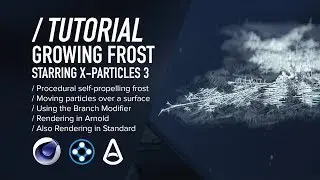 УЧЕБНОЕ ПОСОБИЕ C4D И XP | Процедурный растущий иней [Cinema 4D и X-Particles]