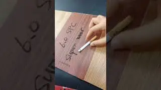6.2MM SPC flooring Cigarette-proof test