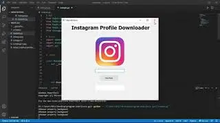 Instagram Profile Downloader Application in Python GUI  #python #coding #gui #instagram
