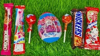 Most Popular Candy's Unwrapping ASMR / Lots of Lolipop Unwrapping ASMR / Kinder Joy Surprises ASMR