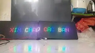 esp32 led p5 demo ket qua ko co thu vien