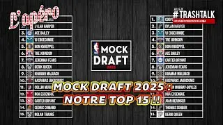 NBA Mock Draft 2025 : voici nos picks 1 à 15 !