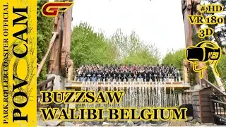 VR180 3D - Buzzsaw - On Ride / POV CAM - Walibi Belgium