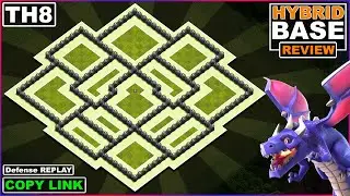 NEW BEST TH8 Hybrid/Trophy Base 2022 with COPY LINK | COC Town Hall 8 Base Design - Clash of Clans