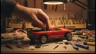 ASMR RC Car Repair Restoring a Broken Red Mini RC