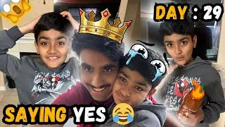 Saying Yes For 24 Hours !!   Bhai Ko Chili Sauce Khila Di 😂😂
