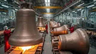 Inside Church Bell Factory - How Giant Bells Are Cast, Tuned & Finished (Full Process)