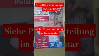 AUS AKTUELLEM ANLASS, Seniorin f&auml;llt auf Falsche Polizisten herein #hildesheim am 05.06.2026