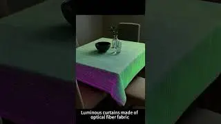 Luminous curtains made of optical fiber fabric#partyessentials #friendsgathering