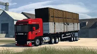 SCANIA R440 CARREGADA DE MADEIRA,CARGA ALTA(SIMULANDO AO MAXIMO/DOWNLOAD )