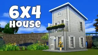 Tiny 6x4 White House 🤍 | The Sims 4 | Speed Build