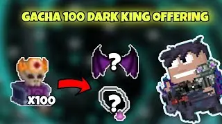 Gacha 100 Dark King Offer, получил крылья кошмарного дьявола OMGGGGGGGG!!! - Profit Growtopia 2025