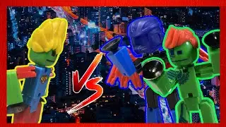 SUPERBOT🦸&zwj;♂️V.S  EVIL STIKBOTS🦹&zwj;♀️   #stikbot 