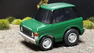 Tooned Classic Range Rover by ChoroQ w/3D printed wheelswap pullback car toy
