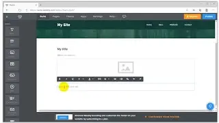 Project support - Creating a website with Weebly
