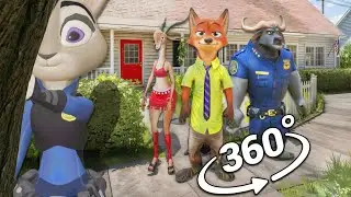 360&deg; Zootopia: Judy Hopps And Nick Wilde Hide And Seek Game ! | VR 4K
